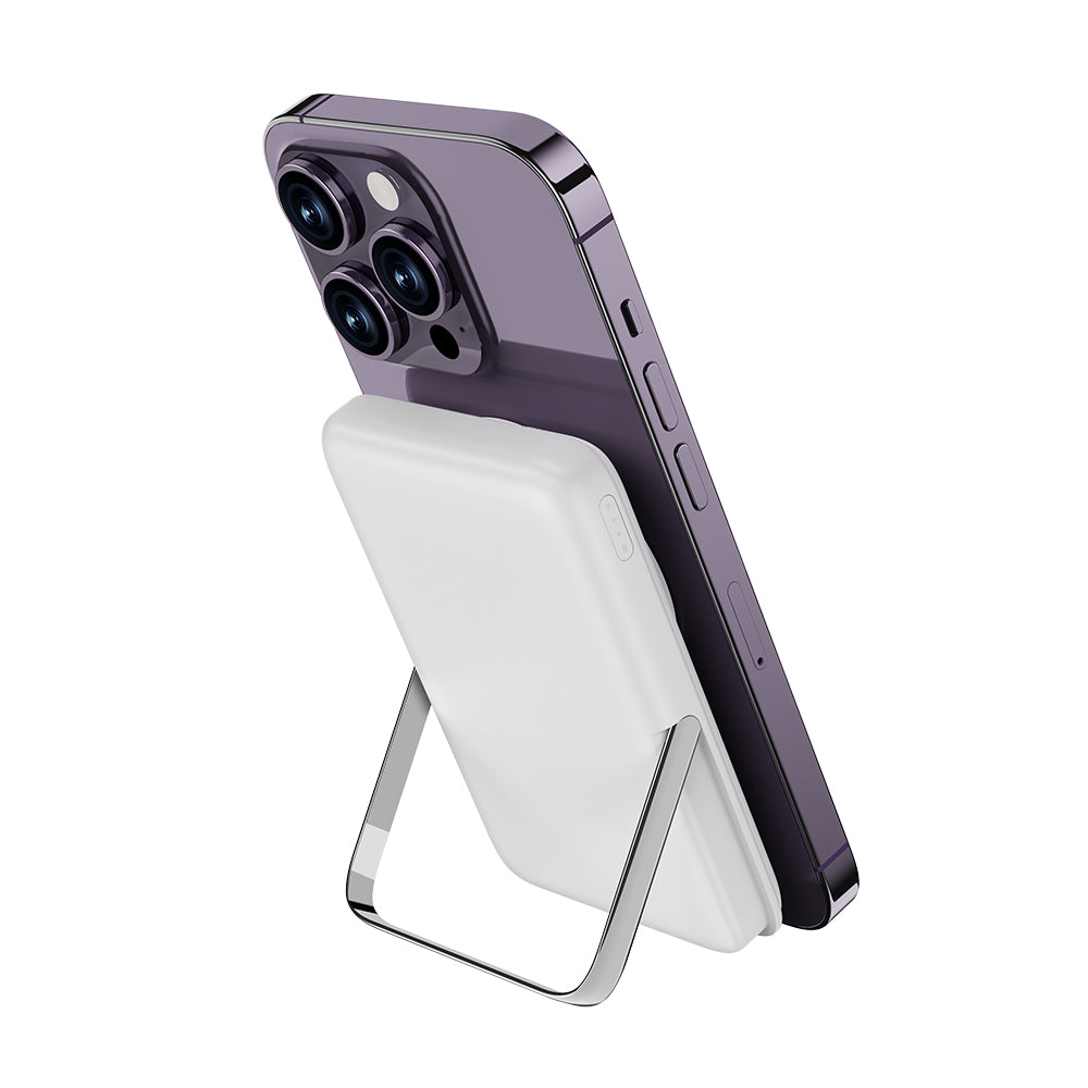 Wiwu Wi-P011 Gentleman Serisi LED Işık Göstergeli Standlı Kablosuz Powerbank 10.000mAh 15W