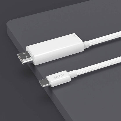 Wiwu Wi-PS001 Type-C to HDMI (4K@60Hz) PD Şarj ve Projeksiyon Kablosu 1.8M