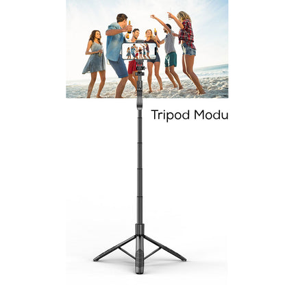 Wiwu Wi-SE005 Çok Fonksiyonlu Sabitleyici Ayrılabilir Canlı Yayın Tripod Selfie Çubuğu