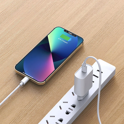 Wiwu Wi-U001 Quick 20W Tek Bağlantılı Şarj Başlığı Type-C to Lightning PD 20W Kablolu Şarj Seti