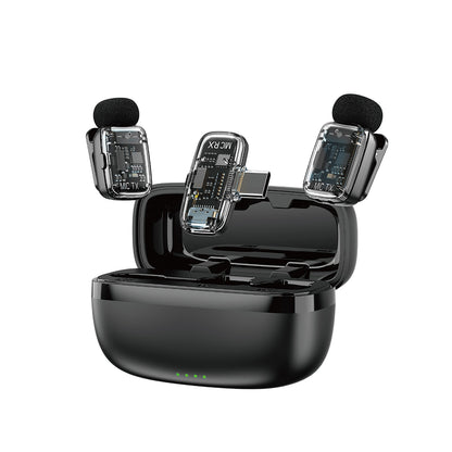 Wiwu Wi-WM008 2in1 Type-C Portlu ANC Özellikli Kablosuz Yaka Mikrofonu