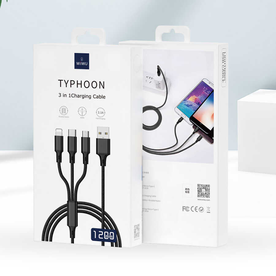 Wiwu YZ108 3 in 1 Usb Kablo