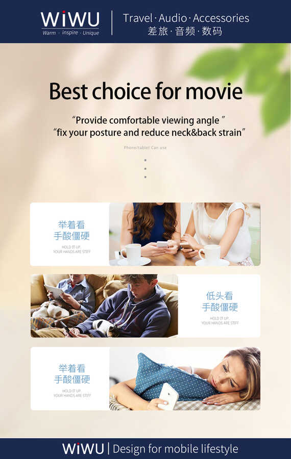 Wiwu ZM102 Tablet - Telefon Standı