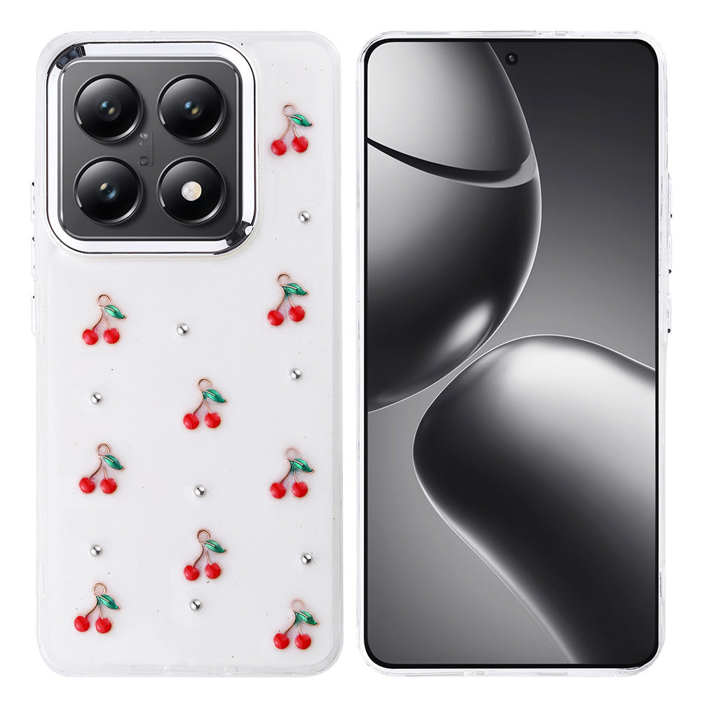 Xiaomi 14T Pro Kılıf Airbag Tasarımlı Simli Şeffaf Zore Kutup Kapak