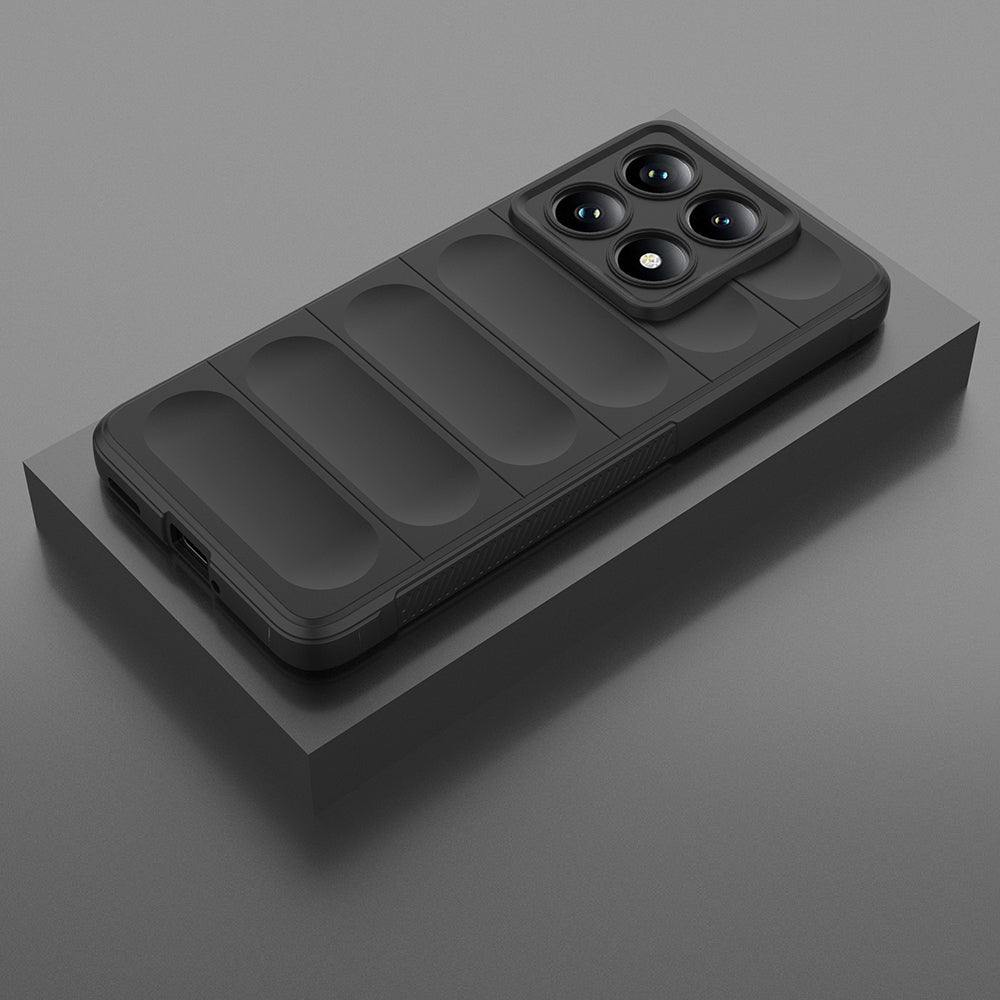 Xiaomi 14T Pro Kılıf Esnek TPU Oyuklu Arka Yüzey Tasarımlı Zore Etnik Silikon Kapak