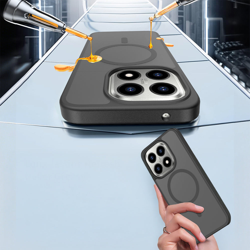 Xiaomi 15T Kılıf Sert PC Arka Yüzey Wireless Şarj Özellikli Zore Flet M-safe Kapak