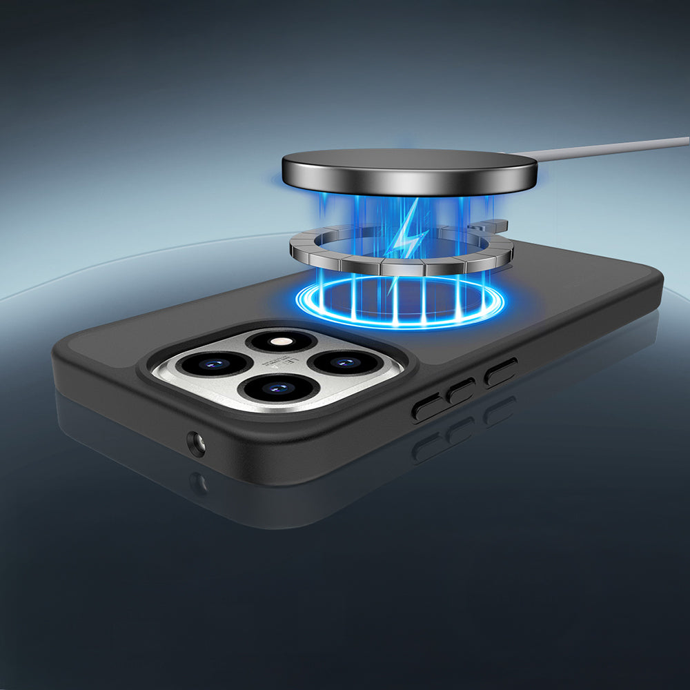 Xiaomi 15T Kılıf Sert PC Arka Yüzey Wireless Şarj Özellikli Zore Flet M-safe Kapak