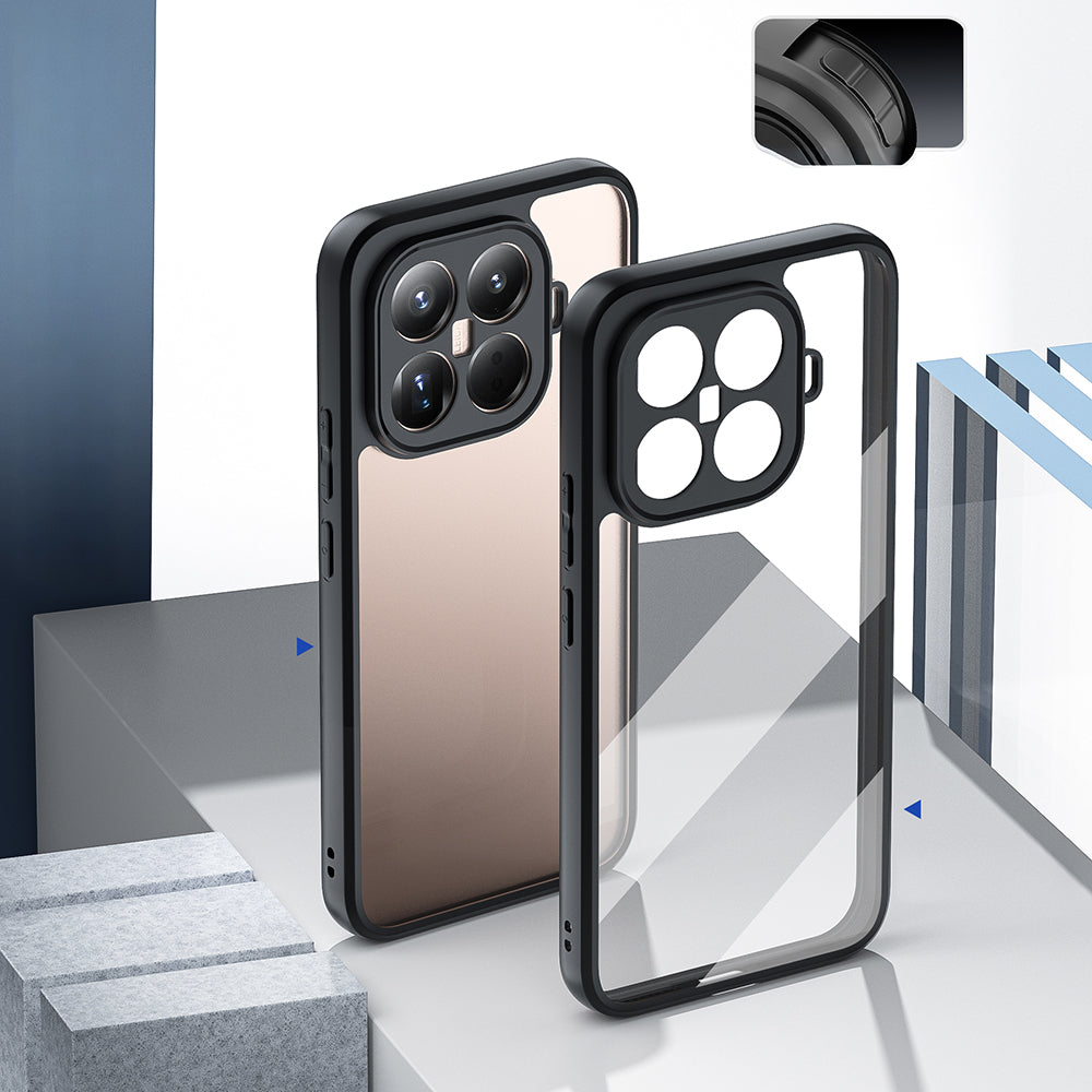 Xiaomi 15T Pro Kılıf Kamera Korumalı Şeffaf Arka Yüzey Zore New Roll Kapak