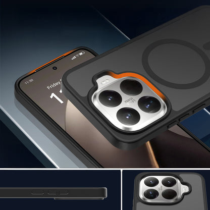 Xiaomi 15T Pro Kılıf Sert PC Arka Yüzey Wireless Şarj Özellikli Zore Flet M-safe Kapak