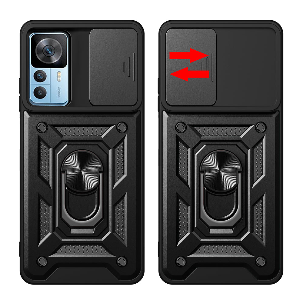 Xiaomi Mi 12T Kılıf Magnetik Standlı Kamera Korumalı Zore Sürgülü Vega Kapak