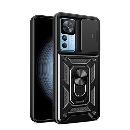 Xiaomi Mi 12T Pro Kılıf Magnetik Standlı Kamera Korumalı Zore Sürgülü Vega Kapak