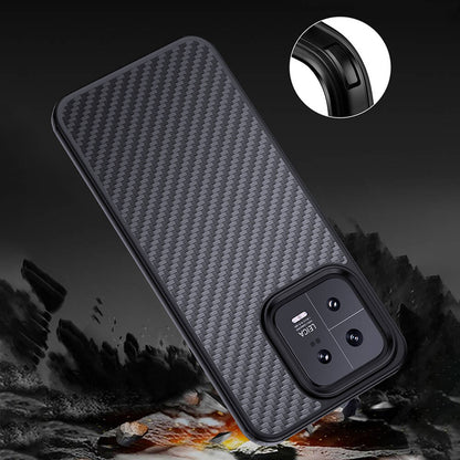Xiaomi Mi 13 Kılıf Aramid Karbon Fiber M-safe Özellikli Wlons Radison Kapak
