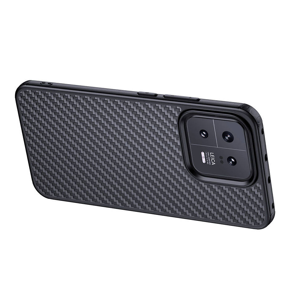 Xiaomi Mi 13 Kılıf Aramid Karbon Fiber M-safe Özellikli Wlons Radison Kapak