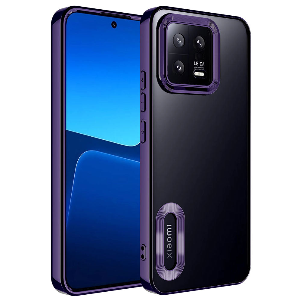 Xiaomi Mi 13 Kılıf Kamera Korumalı Logo Gösteren Zore Omega Kapak