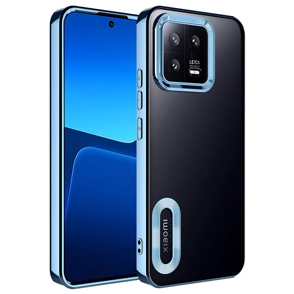 Xiaomi Mi 13 Kılıf Kamera Korumalı Logo Gösteren Zore Omega Kapak