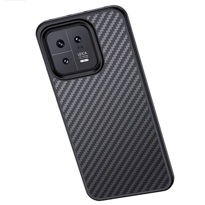 Xiaomi Mi 13 Pro Kılıf Aramid Karbon Fiber M-safe Özellikli Wlons Radison Kapak