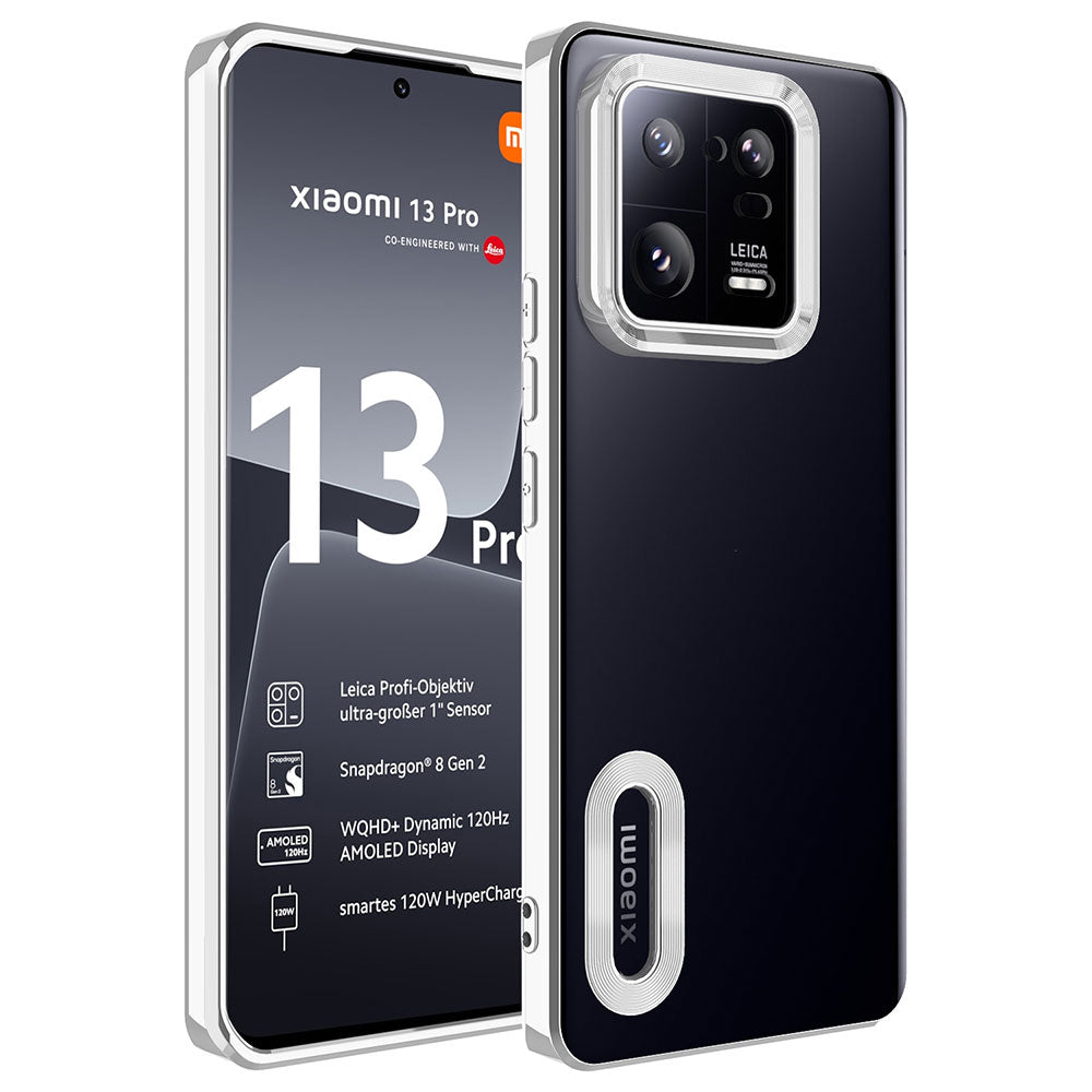 Xiaomi Mi 13 Pro Kılıf Kamera Korumalı Logo Gösteren Zore Omega Kapak