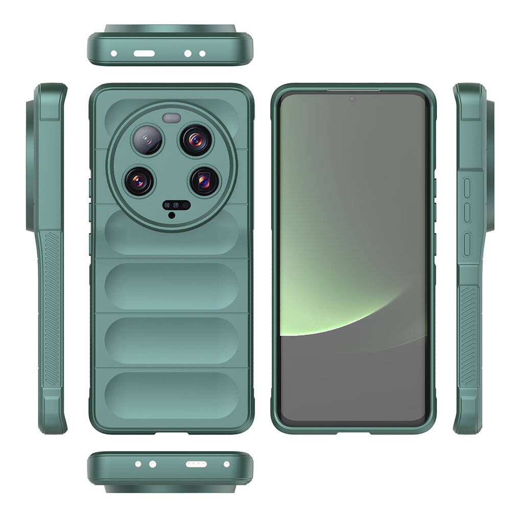 Xiaomi Mi 13 Ultra Kılıf Esnek TPU Oyuklu Arka Yüzey Tasarımlı Zore Etnik Silikon Kapak