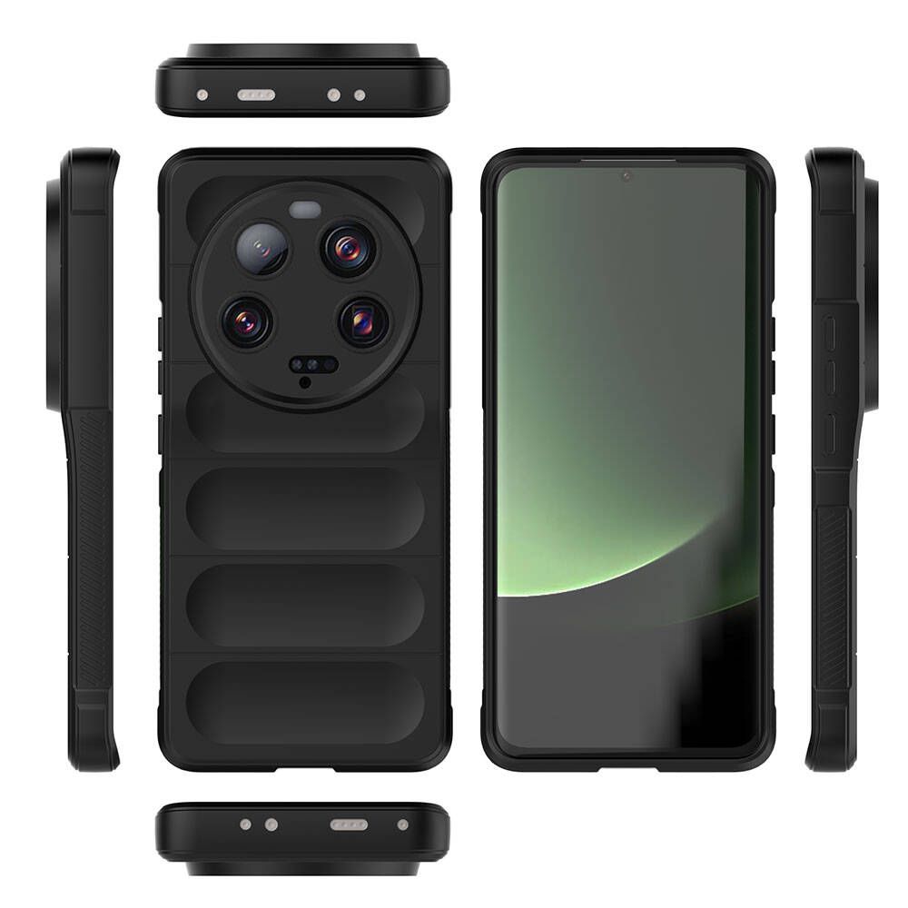 Xiaomi Mi 13 Ultra Kılıf Esnek TPU Oyuklu Arka Yüzey Tasarımlı Zore Etnik Silikon Kapak