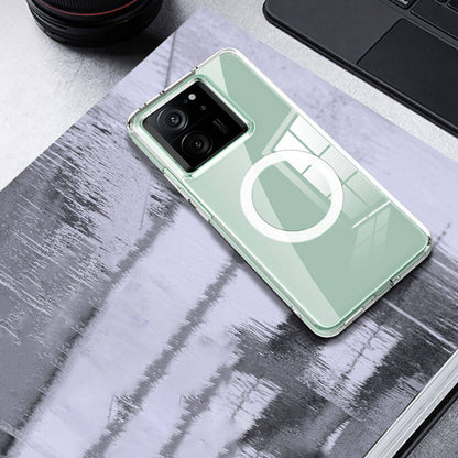 Xiaomi Mi 13T Pro Kılıf Sert PC Arka Yüzey Wireless Şarj Özellikli Zore Flet M-safe Kapak