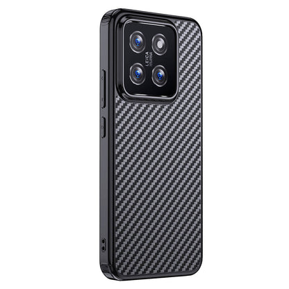 Xiaomi Mi 14 Kılıf Aramid Karbon Fiber M-safe Özellikli Wlons Radison Kapak