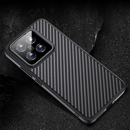 Xiaomi Mi 14 Kılıf Aramid Karbon Fiber M-safe Özellikli Wlons Radison Kapak