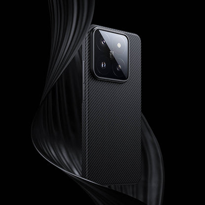 Xiaomi Mi 14 Kılıf M-safe Özellikli Karbon Fiber Benks Essential ArmorAir 600D Kevlar Kapak