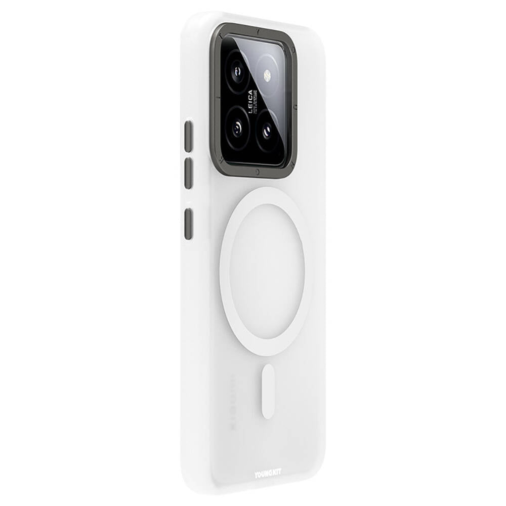 Xiaomi Mi 14 Kılıf M-safe Şarj Özellikli Youngkit Hidden Sand Serisi Kapak