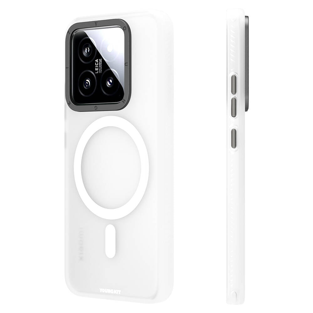 Xiaomi Mi 14 Kılıf M-safe Şarj Özellikli Youngkit Hidden Sand Serisi Kapak