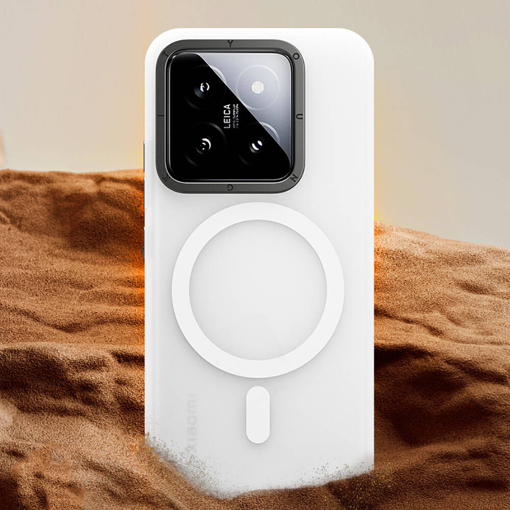 Xiaomi Mi 14 Kılıf M-safe Şarj Özellikli Youngkit Hidden Sand Serisi Kapak