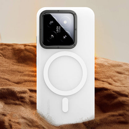 Xiaomi Mi 14 Kılıf M-safe Şarj Özellikli Youngkit Hidden Sand Serisi Kapak