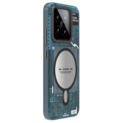 Xiaomi Mi 14 Kılıf M-safe Şarj Özellikli YoungKit Technology Serisi Kapak