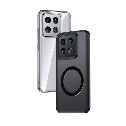 Xiaomi Mi 14 Kılıf Sert PC Arka Yüzey Wireless Şarj Özellikli Zore Flet M-safe Kapak