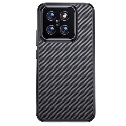 Xiaomi Mi 14 Pro Kılıf Aramid Karbon Fiber M-safe Özellikli Wlons Radison Kapak