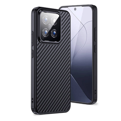 Xiaomi Mi 14 Pro Kılıf Aramid Karbon Fiber M-safe Özellikli Wlons Radison Kapak