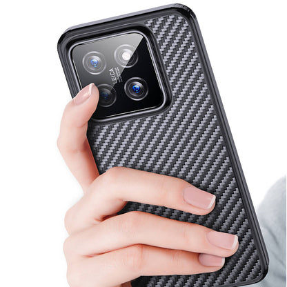 Xiaomi Mi 14 Pro Kılıf Aramid Karbon Fiber M-safe Özellikli Wlons Radison Kapak