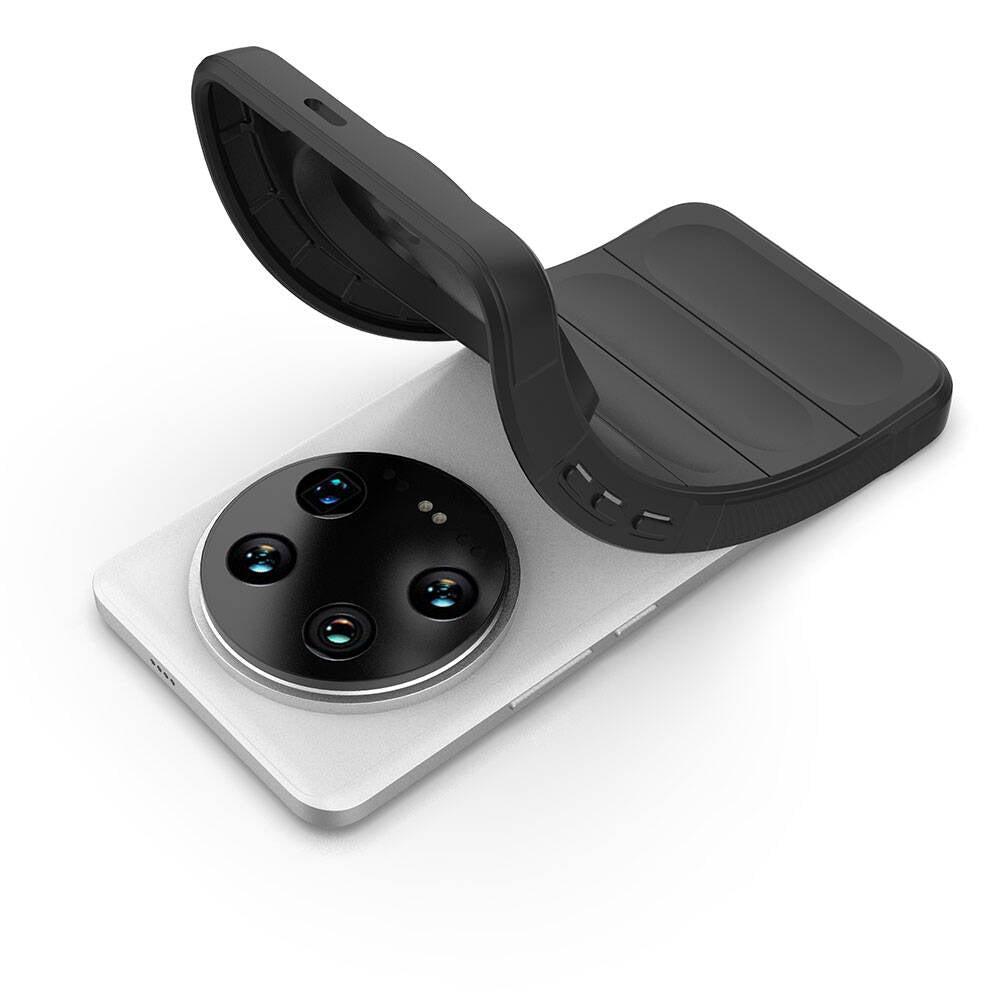 Xiaomi Mi 14 Ultra Kılıf Esnek TPU Oyuklu Arka Yüzey Tasarımlı Zore Etnik Silikon Kapak