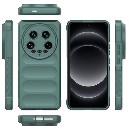 Xiaomi Mi 14 Ultra Kılıf Esnek TPU Oyuklu Arka Yüzey Tasarımlı Zore Etnik Silikon Kapak