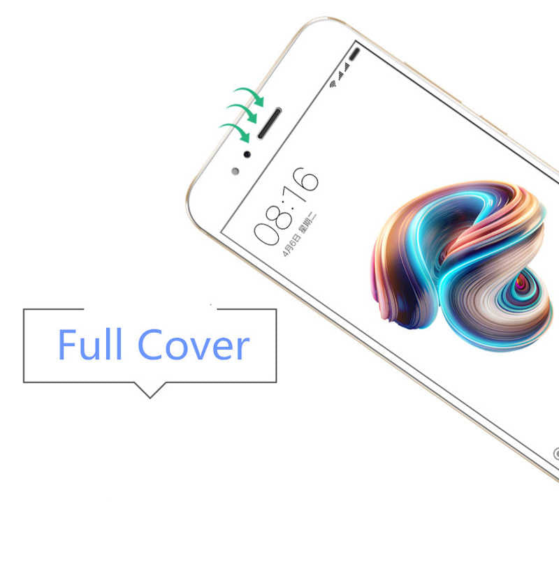 Xiaomi Mi 5x Zore Kenarları Kırılmaya Dayanıklı Cam Ekran Koruyucu