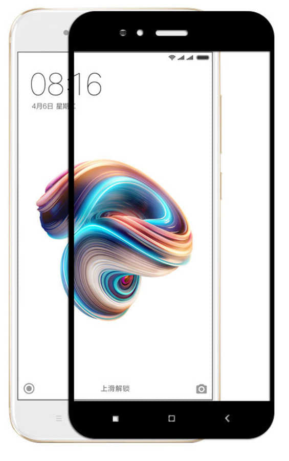 Xiaomi Mi 5x Zore Kenarları Kırılmaya Dayanıklı Cam Ekran Koruyucu