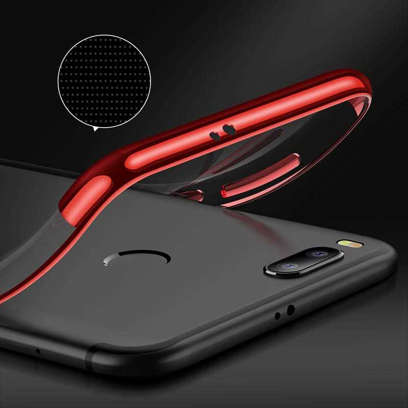 Xiaomi Mi 5x Kılıf Zore Dört Köşeli Lazer Silikon Kapak