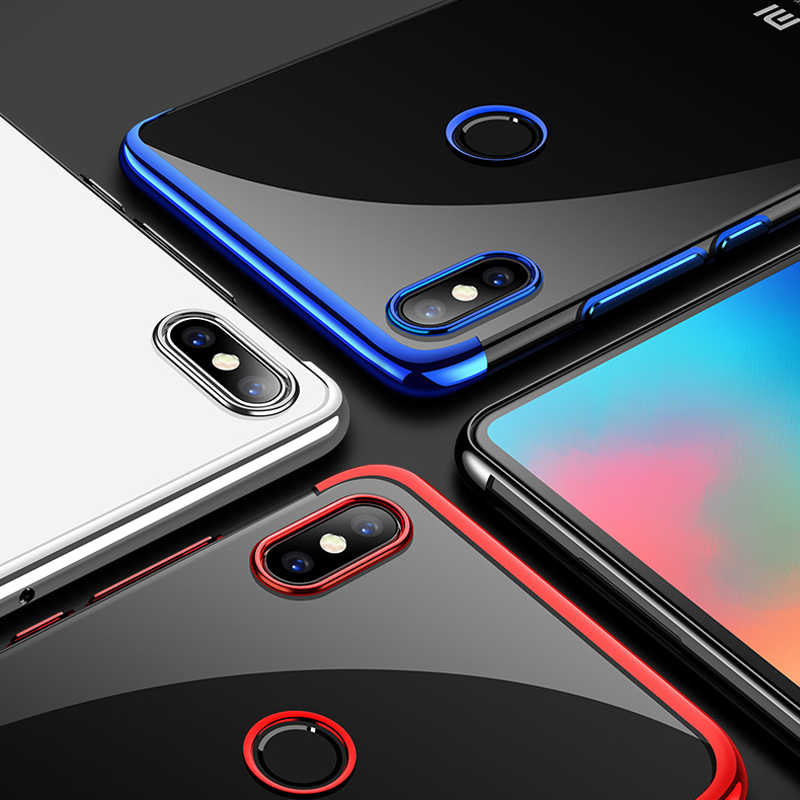 Xiaomi Mi 8 Kılıf Zore Dört Köşeli Lazer Silikon Kapak