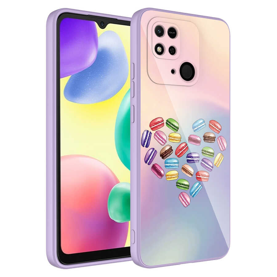 Xiaomi Poco C40 Kılıf Kamera Korumalı Desenli Sert Silikon Zore Epoksi Kapak