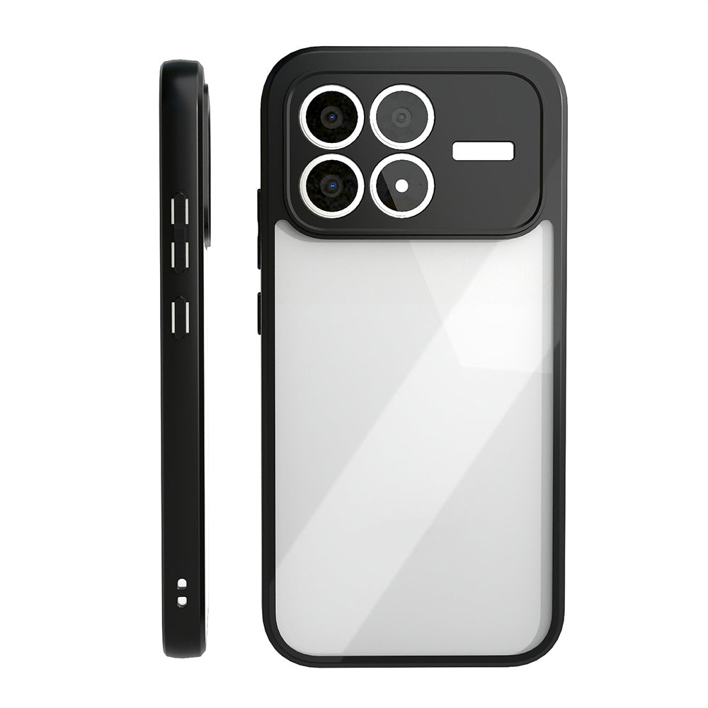 Xiaomi Poco F8 Pro Kılıf Kamera Korumalı Şeffaf Arka Yüzey Zore New Roll Kapak