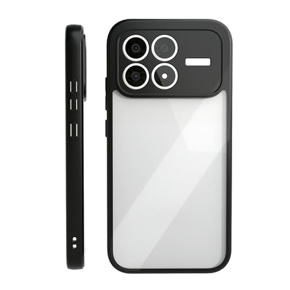 Xiaomi Poco F8 Pro Kılıf Kamera Korumalı Şeffaf Arka Yüzey Zore New Roll Kapak