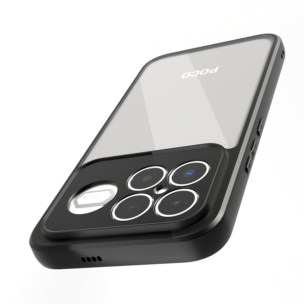 Xiaomi Poco F8 Ultra Kılıf Kamera Korumalı Şeffaf Arka Yüzey Zore New Roll Kapak