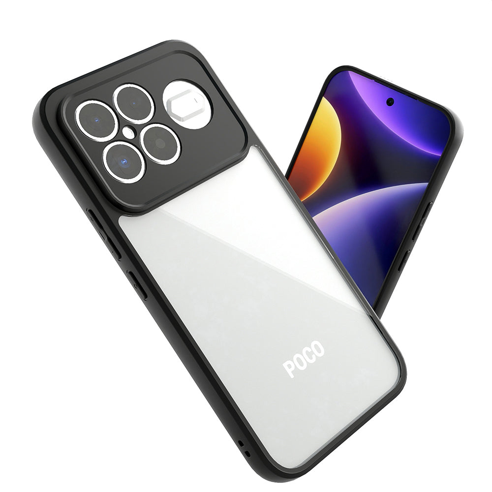 Xiaomi Poco F8 Ultra Kılıf Kamera Korumalı Şeffaf Arka Yüzey Zore New Roll Kapak