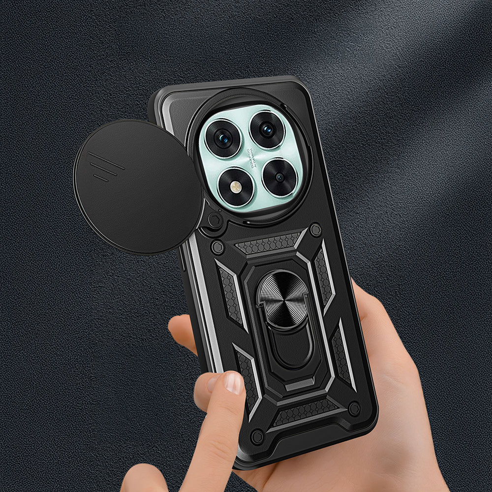 Xiaomi Poco X7 Kılıf Magnetik Standlı Kamera Korumalı Zore Sürgülü Vega Kapak