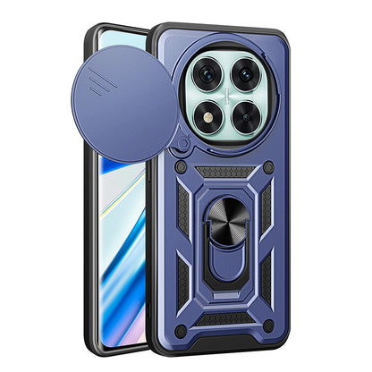 Xiaomi Poco X7 Kılıf Magnetik Standlı Kamera Korumalı Zore Sürgülü Vega Kapak