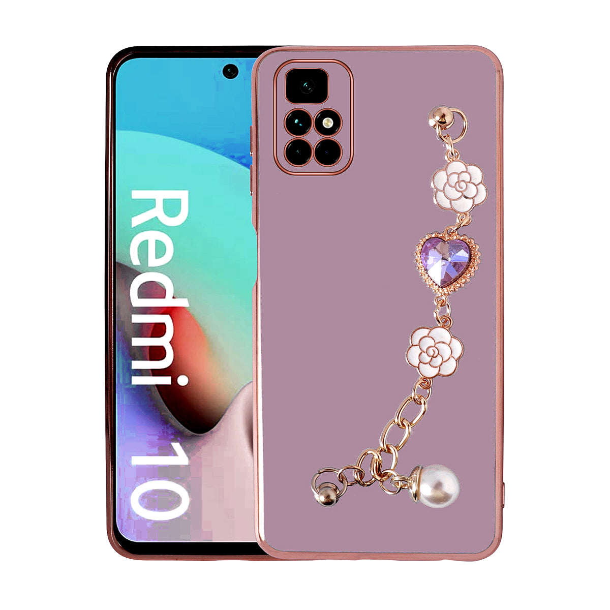 Xiaomi Redmi 10 Kılıf El Tutamaçlı Kamera Korumalı Zore Taka Silikon Kapak